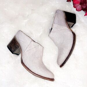 FREEBIRD Shae Snake Print Leather Mule